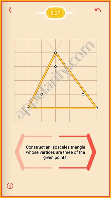 Pythagorea Harder Level 8.27 Solution