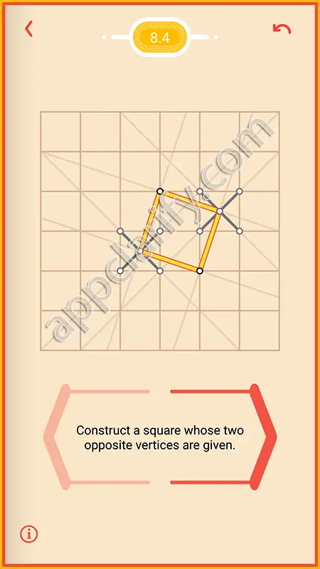 Pythagorea Harder Level 8.4 Solution