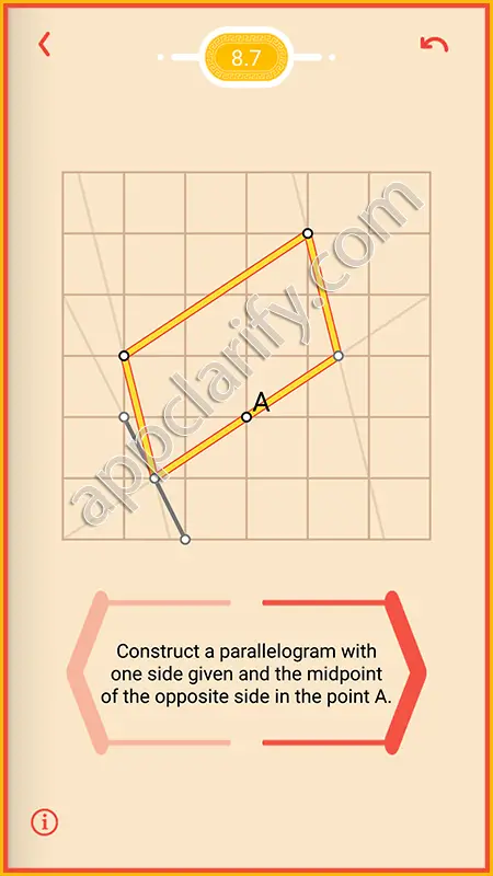 Pythagorea Harder Level 8.7 Solution