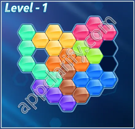 Block! Hexa Puzzle Champion Level 1 Solution