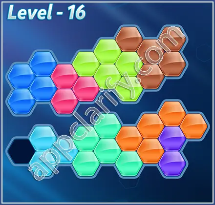 Block! Hexa Puzzle Champion Level 16 Solution