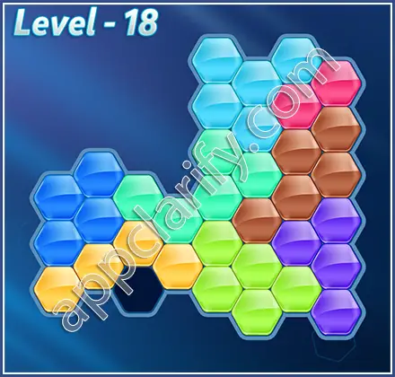 Block! Hexa Puzzle Champion Level 18 Solution