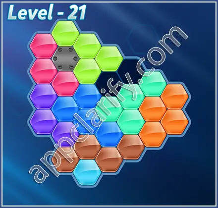Block! Hexa Puzzle Champion Level 21 Solution