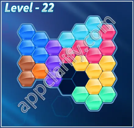 Block! Hexa Puzzle Champion Level 22 Solution