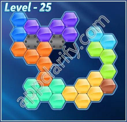 Block! Hexa Puzzle Champion Level 25 Solution