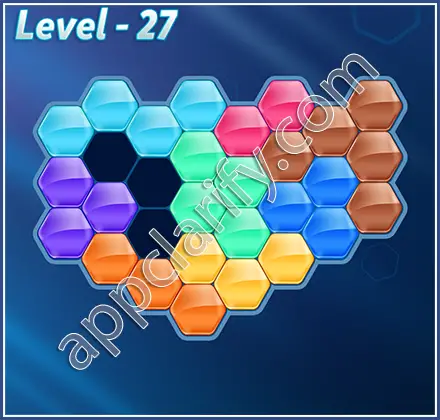 Block! Hexa Puzzle Champion Level 27 Solution