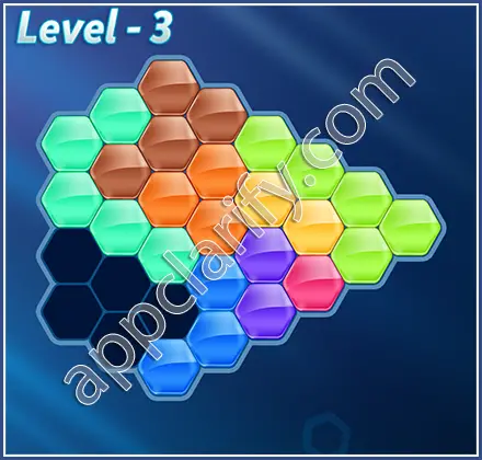 Block! Hexa Puzzle Champion Level 3 Solution