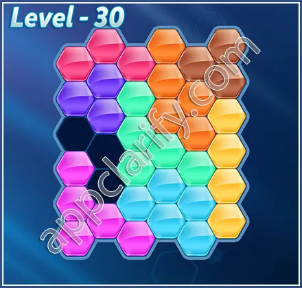 Block! Hexa Puzzle Champion Level 30 Solution