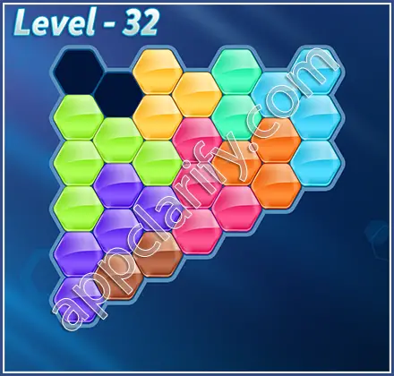 Block! Hexa Puzzle Champion Level 32 Solution