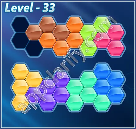 Block! Hexa Puzzle Champion Level 33 Solution