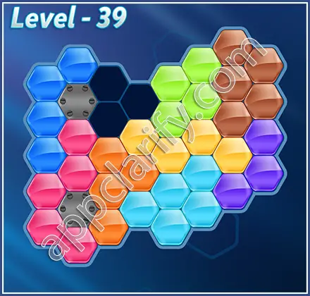 Block! Hexa Puzzle Champion Level 39 Solution