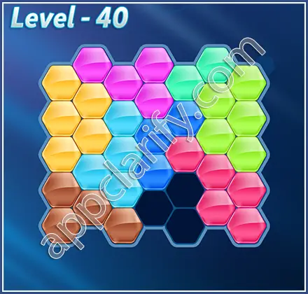 Block! Hexa Puzzle Champion Level 40 Solution