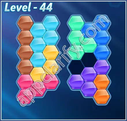 Block! Hexa Puzzle Champion Level 44 Solution