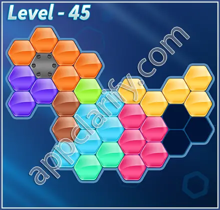 Block! Hexa Puzzle Champion Level 45 Solution