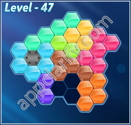 Block! Hexa Puzzle Champion Level 47 Solution