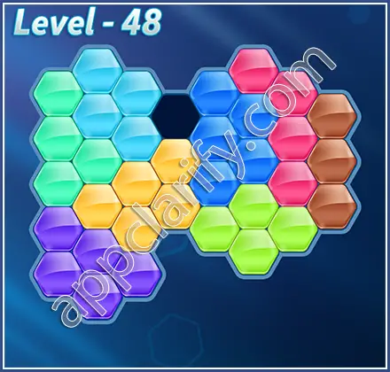 Block! Hexa Puzzle Champion Level 48 Solution