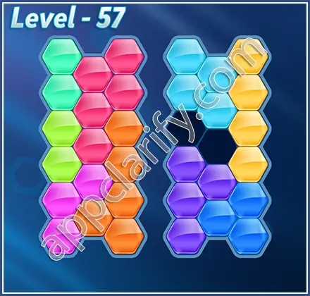 Block! Hexa Puzzle Champion Level 57 Solution
