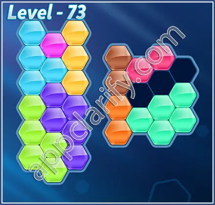 Block! Hexa Puzzle Champion Level 73 Solution