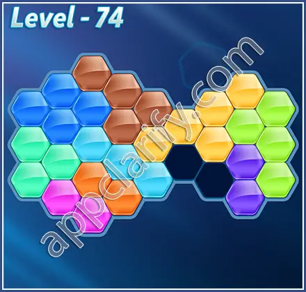 Block! Hexa Puzzle Champion Level 74 Solution