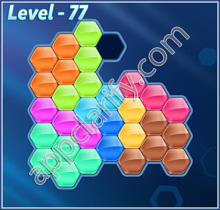 Block! Hexa Puzzle Champion Level 77 Solution