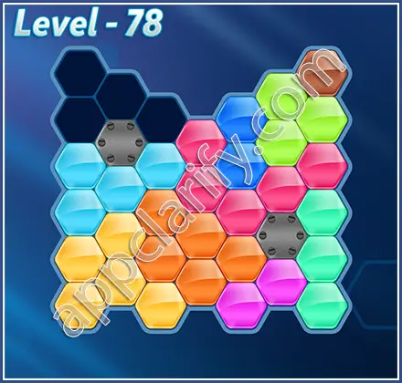 Block! Hexa Puzzle Champion Level 78 Solution