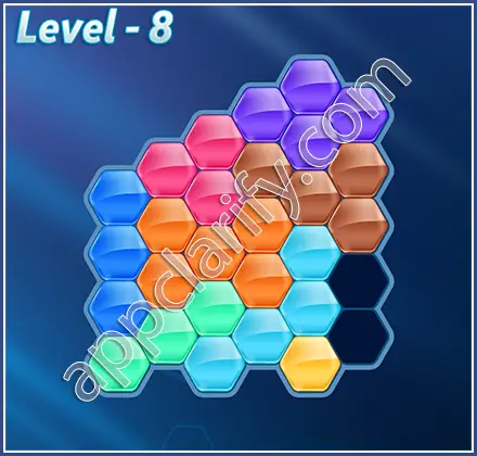 Block! Hexa Puzzle Champion Level 8 Solution