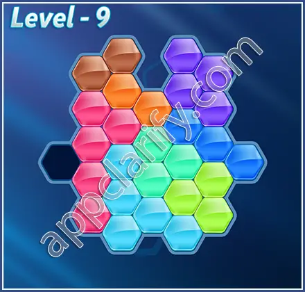 Block! Hexa Puzzle Champion Level 9 Solution