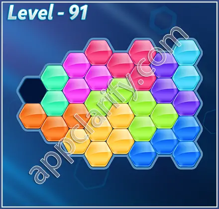 Block! Hexa Puzzle Champion Level 91 Solution