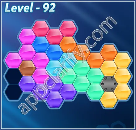 Block! Hexa Puzzle Champion Level 92 Solution