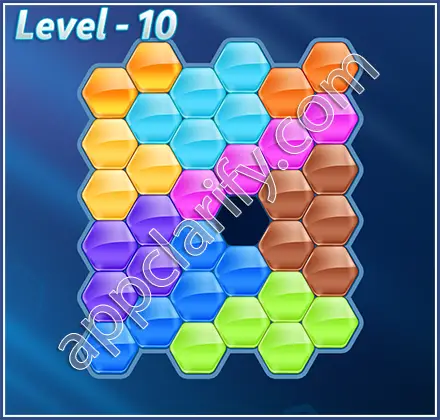Block! Hexa Puzzle Hero Level 10 Solution