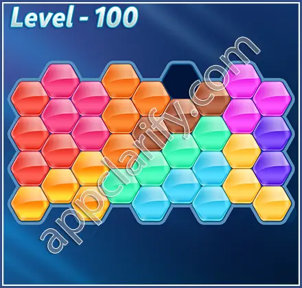 Block! Hexa Puzzle Hero Level 100 Solution