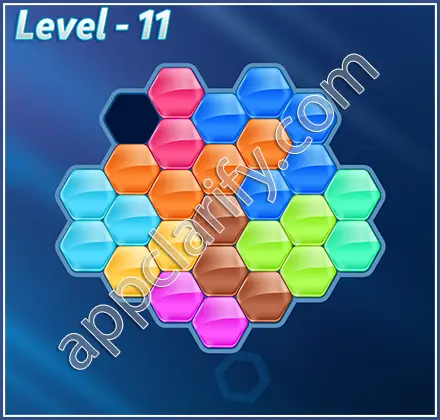 Block! Hexa Puzzle Hero Level 11 Solution