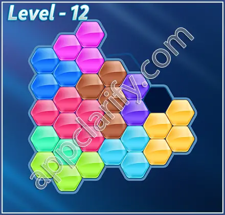 Block! Hexa Puzzle Hero Level 12 Solution