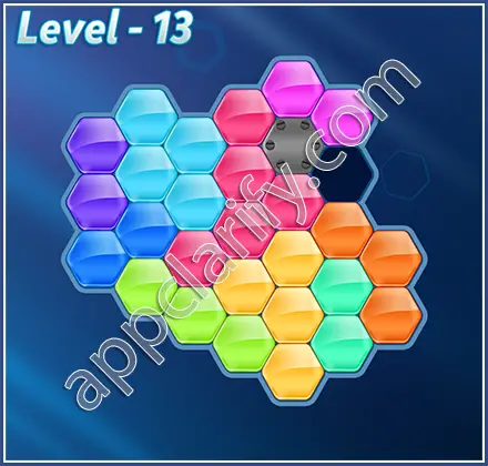 Block! Hexa Puzzle Hero Level 13 Solution