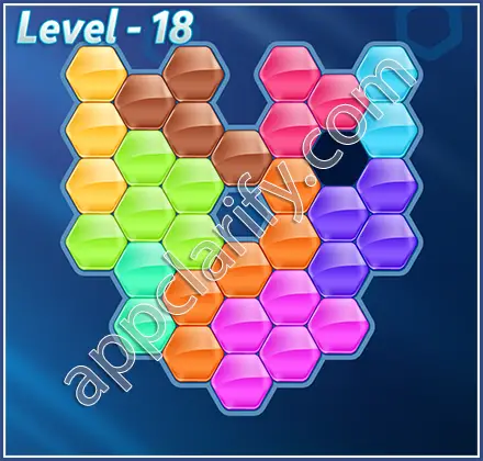 Block! Hexa Puzzle Hero Level 18 Solution