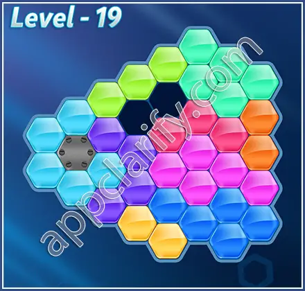 Block! Hexa Puzzle Hero Level 19 Solution