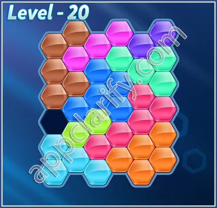 Block! Hexa Puzzle Hero Level 20 Solution