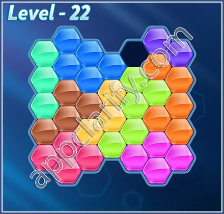Block! Hexa Puzzle Hero Level 22 Solution