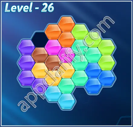 Block! Hexa Puzzle Hero Level 26 Solution