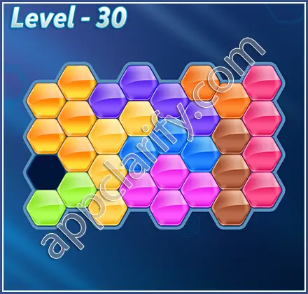 Block! Hexa Puzzle Hero Level 30 Solution