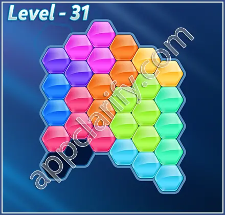 Block! Hexa Puzzle Hero Level 31 Solution