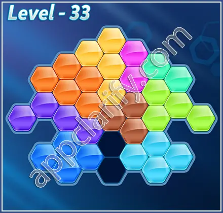 Block! Hexa Puzzle Hero Level 33 Solution