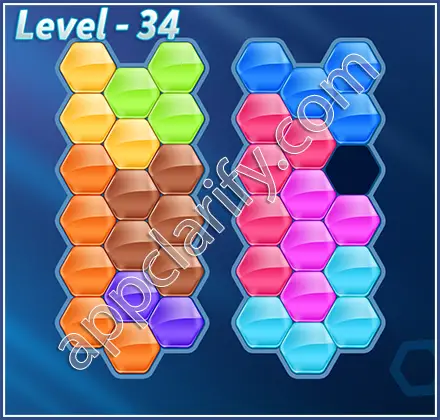 Block! Hexa Puzzle Hero Level 34 Solution