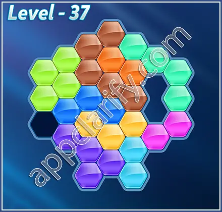 Block! Hexa Puzzle Hero Level 37 Solution