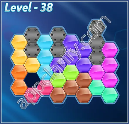 Block! Hexa Puzzle Hero Level 38 Solution