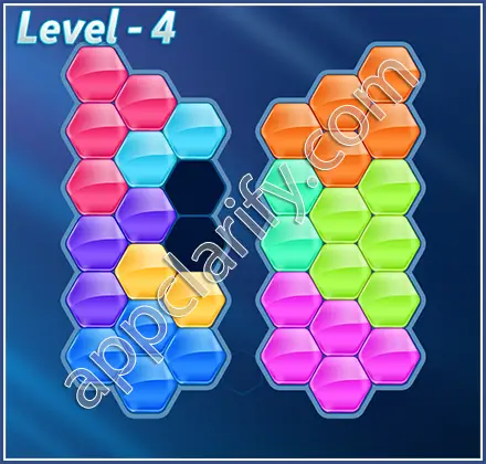 Block! Hexa Puzzle Hero Level 4 Solution