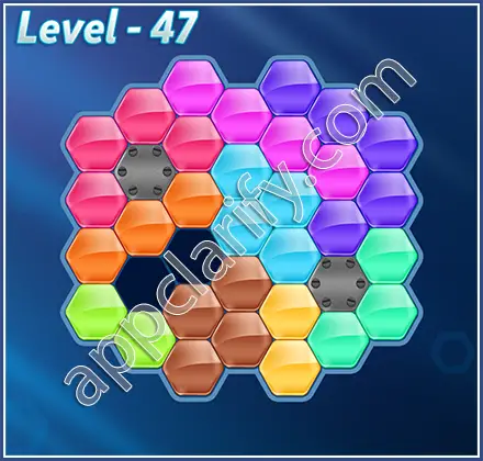 Block! Hexa Puzzle Hero Level 47 Solution