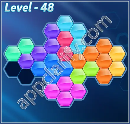 Block! Hexa Puzzle Hero Level 48 Solution