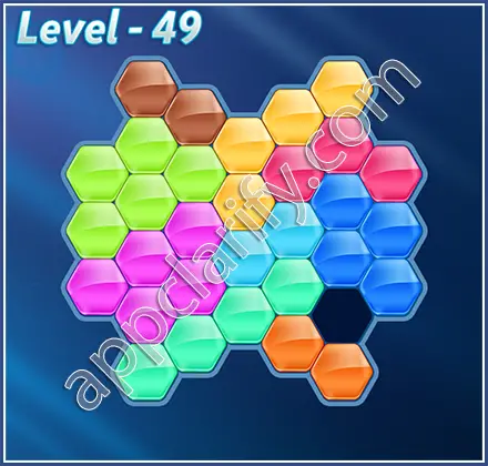 Block! Hexa Puzzle Hero Level 49 Solution