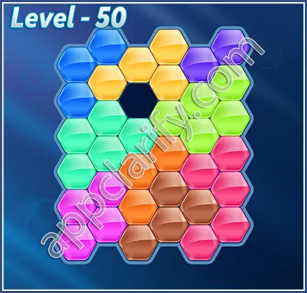 Block! Hexa Puzzle Hero Level 50 Solution
